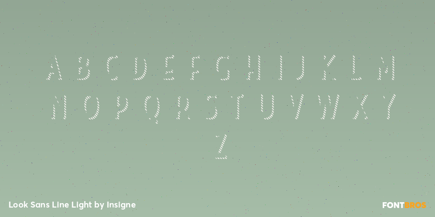 Look Sans Line Light Font Poster #3