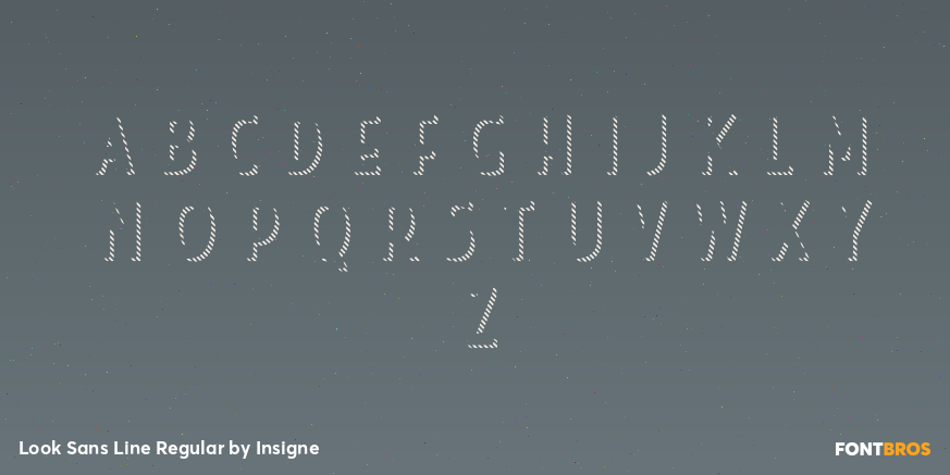 Look Sans Line Regular Font Poster #2