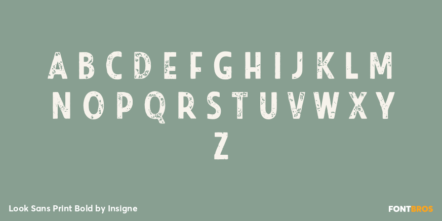Look Sans Print Bold Font Poster #1