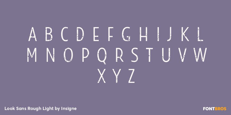 Look Sans Rough Light Font Poster #2