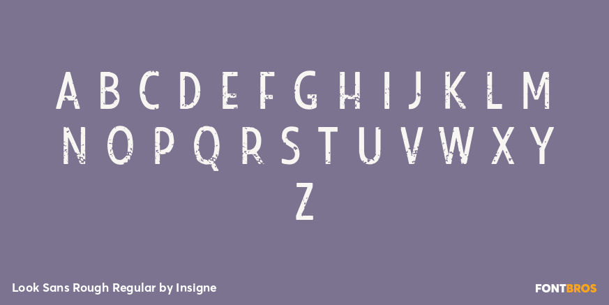 Look Sans Rough Regular Font Poster #2