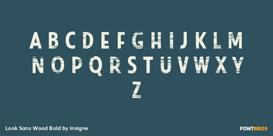 Look Sans Wood Bold Font Poster #1