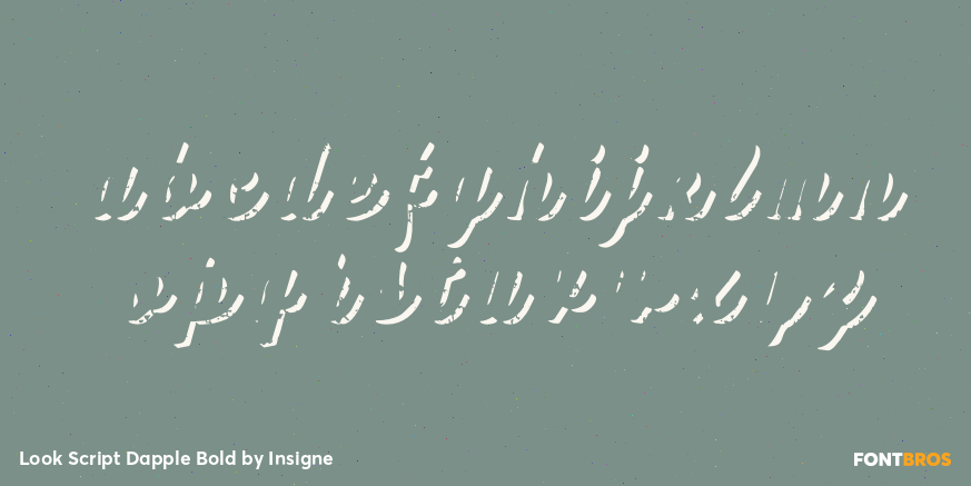 Look Script Dapple Bold Font Poster #3