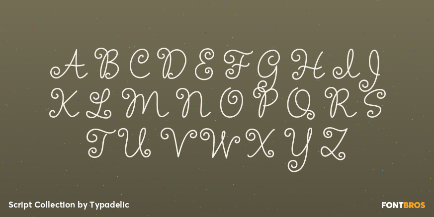 Script Collection Font Poster #2