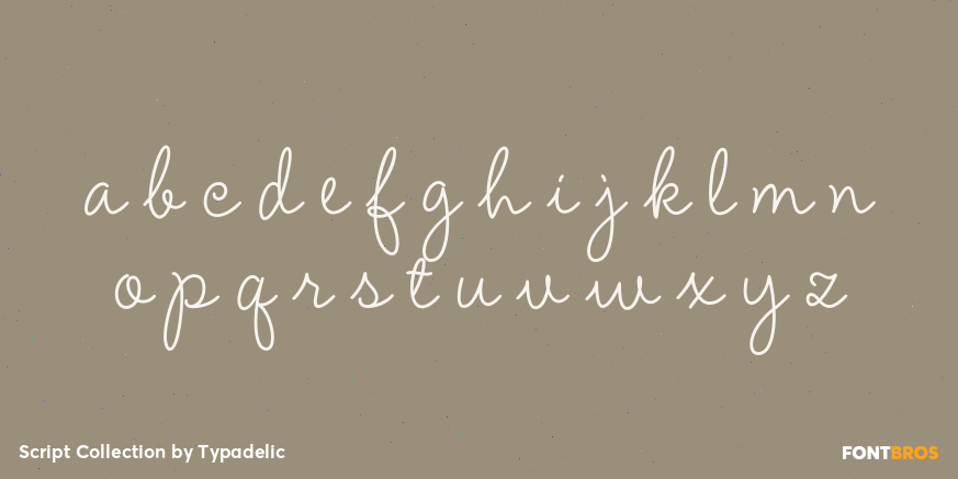 Script Collection Font Poster #3