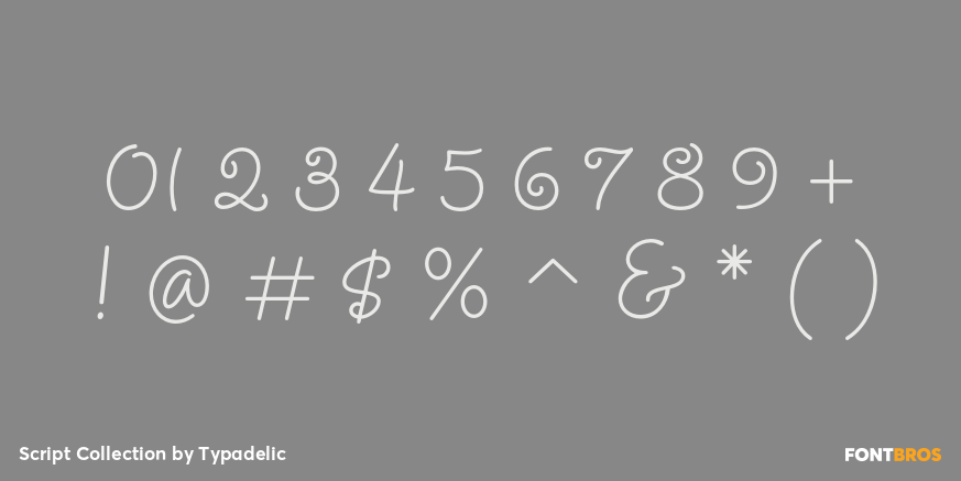 Script Collection Font Poster #4