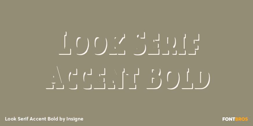 Look Serif Accent Bold Poster