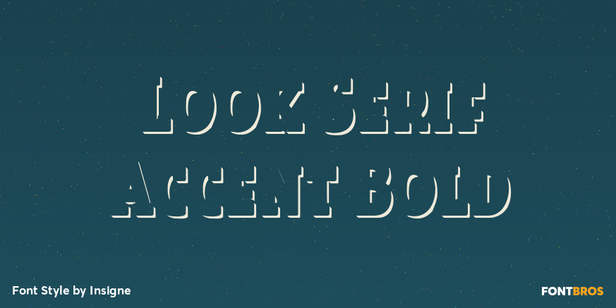 Look Serif Accent Bold Poster