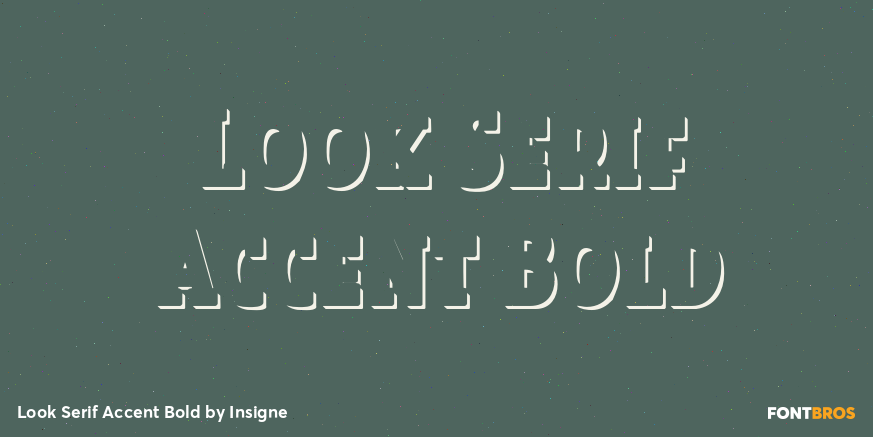 Look Serif Accent Bold Poster