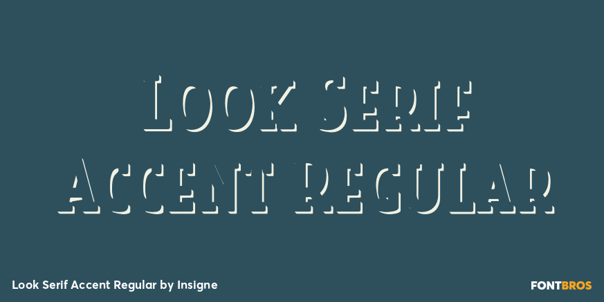 Look Serif Accent Regular Poster