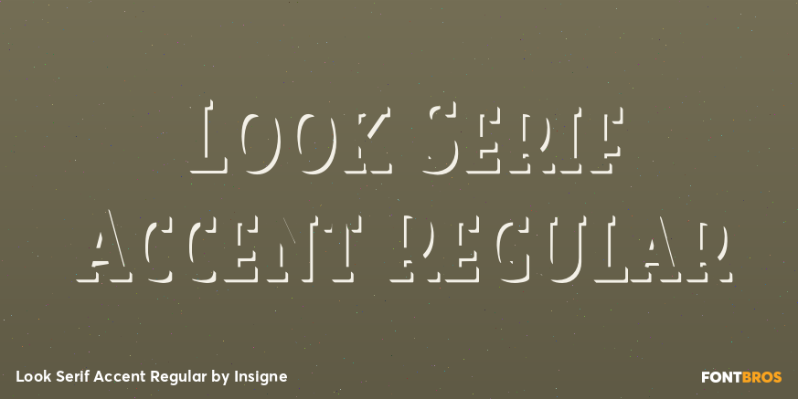 Look Serif Accent Regular Poster