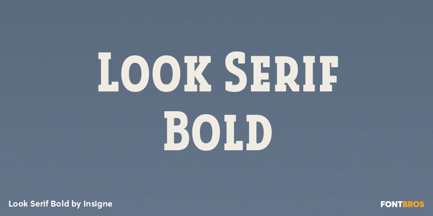Look Serif Bold Poster