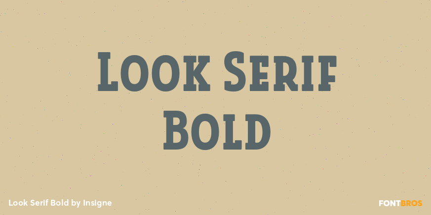 Look Serif Bold Poster