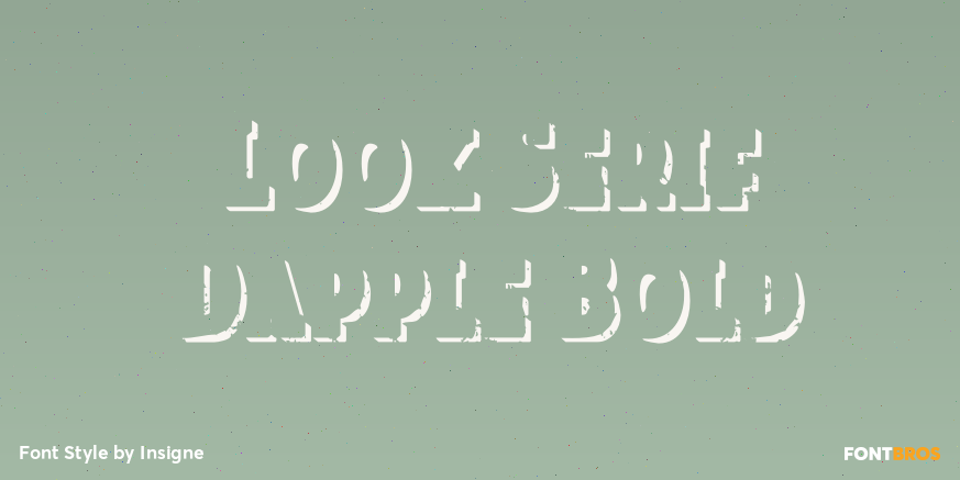 Look Serif Dapple Bold Poster