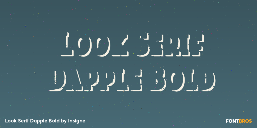 Look Serif Dapple Bold Poster