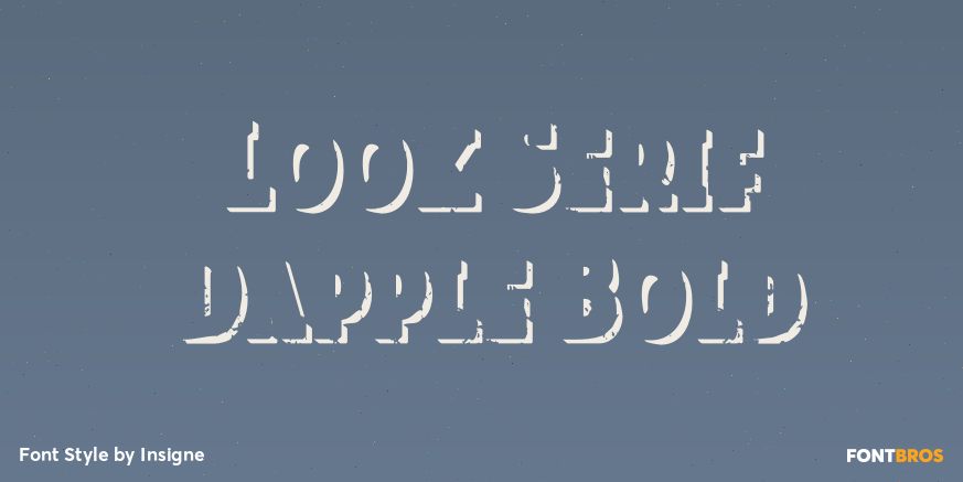 Look Serif Dapple Bold Poster