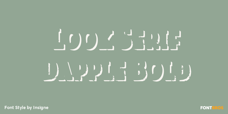 Look Serif Dapple Bold Poster