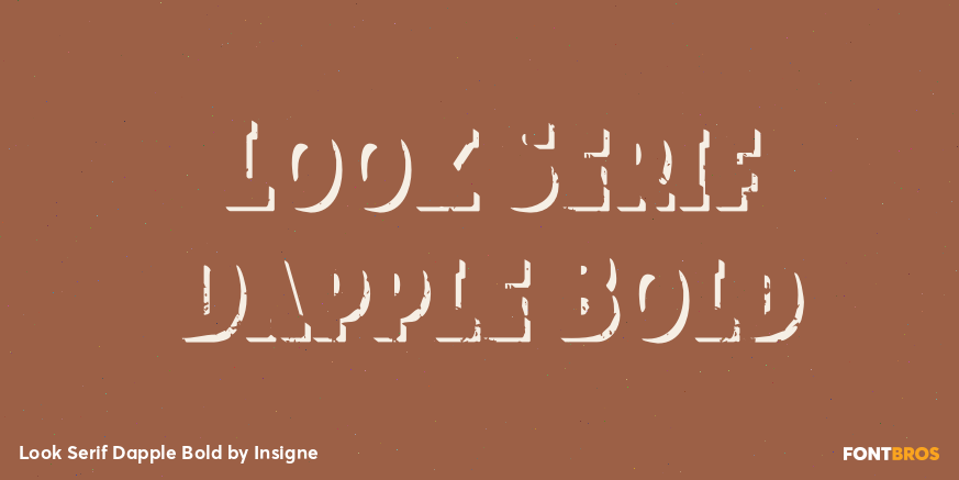 Look Serif Dapple Bold Poster