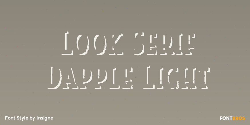 Look Serif Dapple Light Poster