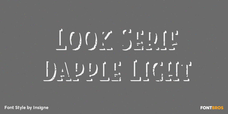 Look Serif Dapple Light Poster