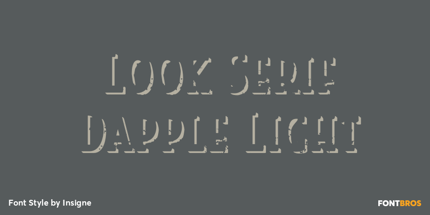 Look Serif Dapple Light Poster