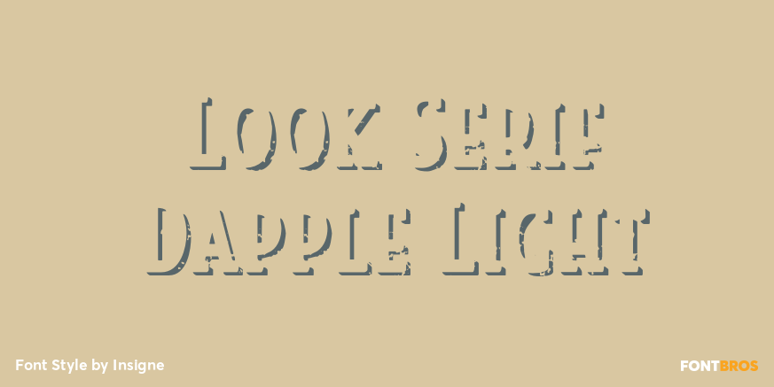 Look Serif Dapple Light Poster