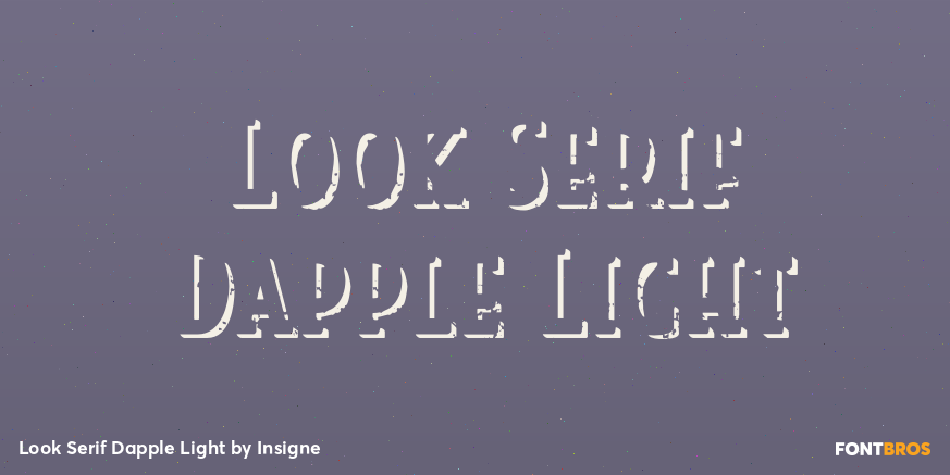 Look Serif Dapple Light Poster