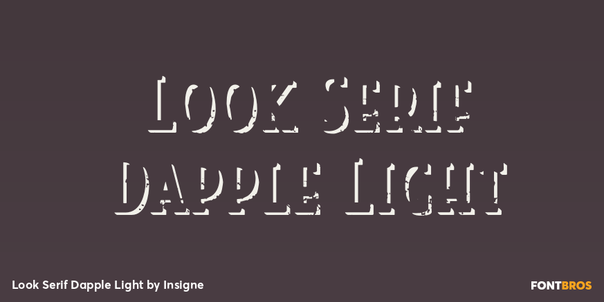 Look Serif Dapple Light Poster