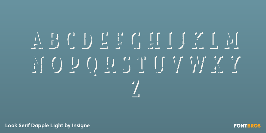 Look Serif Dapple Light Font Poster #2