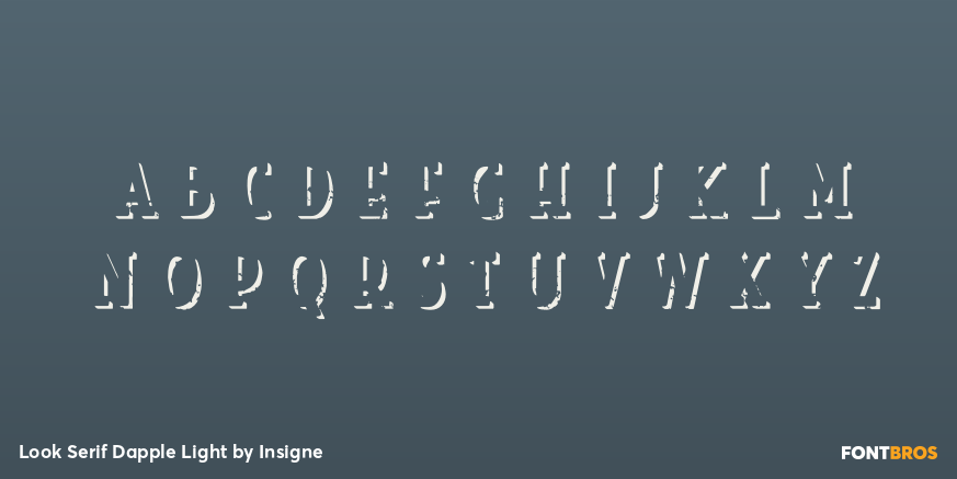 Look Serif Dapple Light Font Poster #3