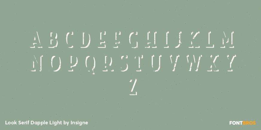 Look Serif Dapple Light Font Poster #1