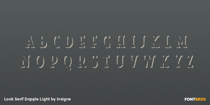 Look Serif Dapple Light Font Poster #1