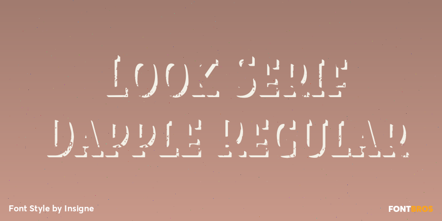 Look Serif Dapple Regular Poster