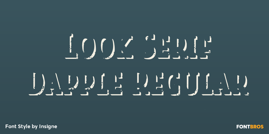 Look Serif Dapple Regular Poster