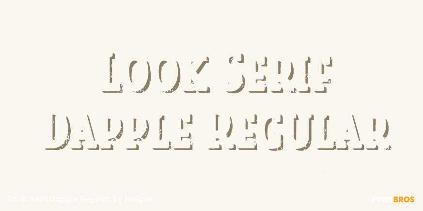Look Serif Dapple Regular Poster