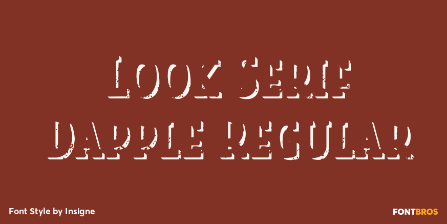 Look Serif Dapple Regular Poster