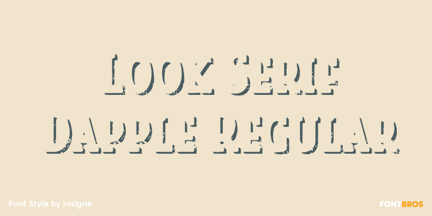 Look Serif Dapple Regular Poster