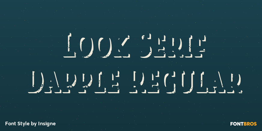 Look Serif Dapple Regular Poster