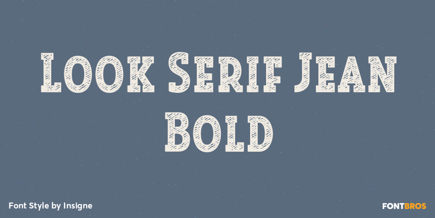 Look Serif Jean Bold Poster