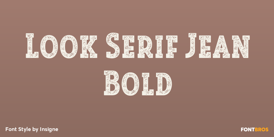 Look Serif Jean Bold Poster