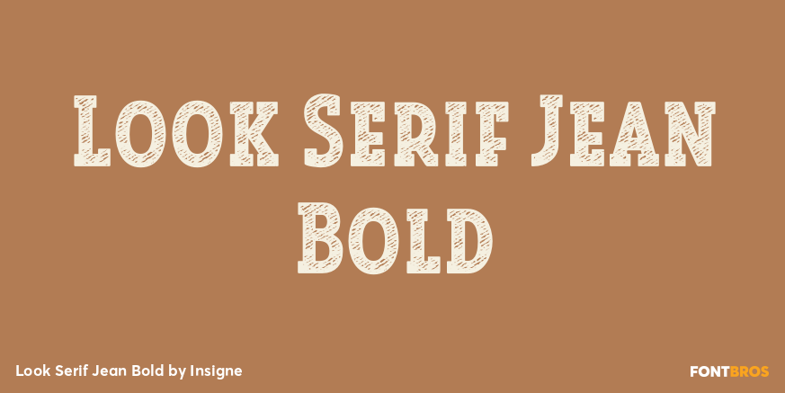 Look Serif Jean Bold Poster