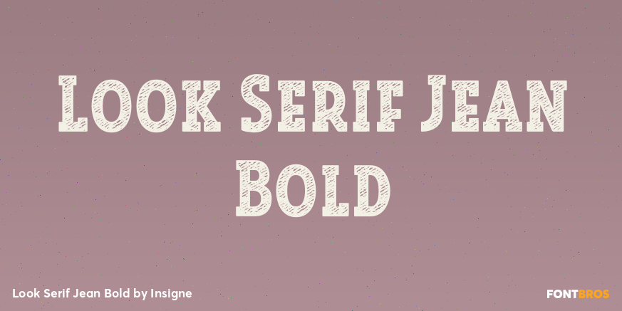 Look Serif Jean Bold Poster