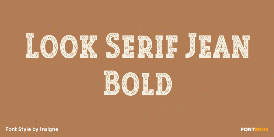 Look Serif Jean Bold Poster