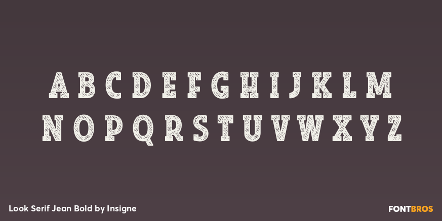 Look Serif Jean Bold Font Poster #3