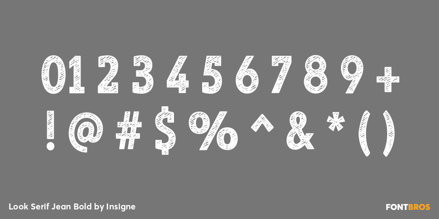 Look Serif Jean Bold Font Poster #4