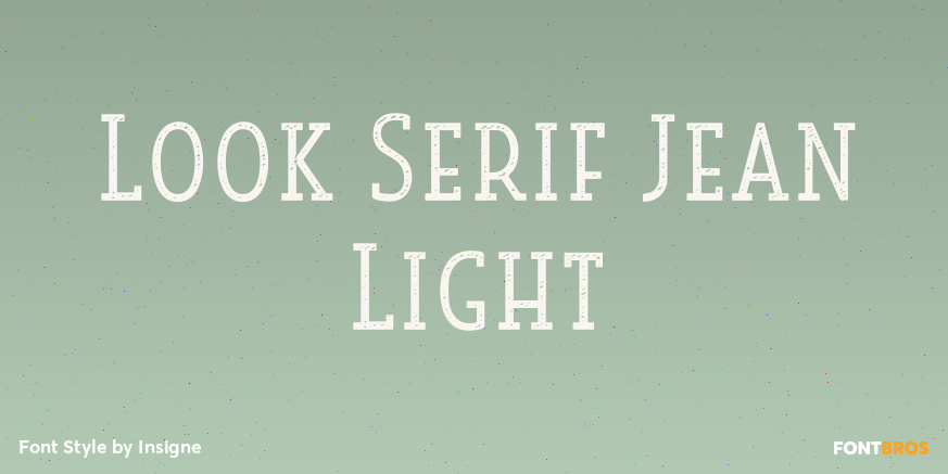 Look Serif Jean Light Poster