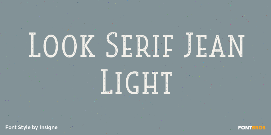 Look Serif Jean Light Poster