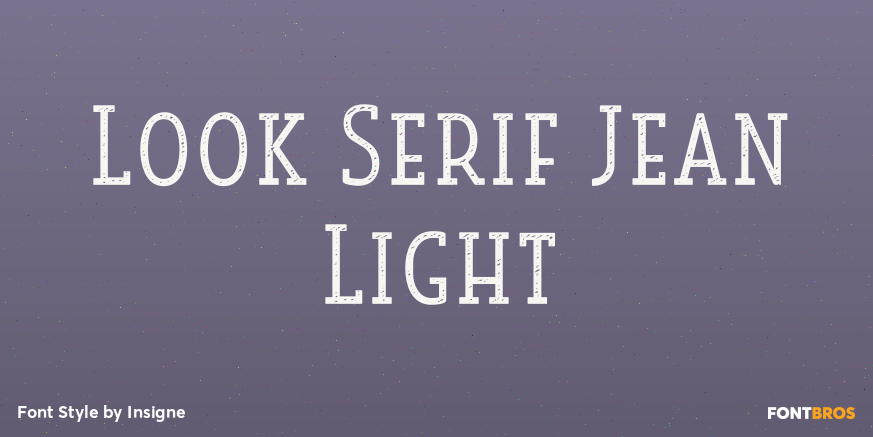 Look Serif Jean Light Poster