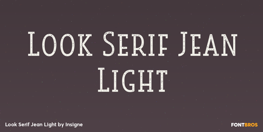 Look Serif Jean Light Poster