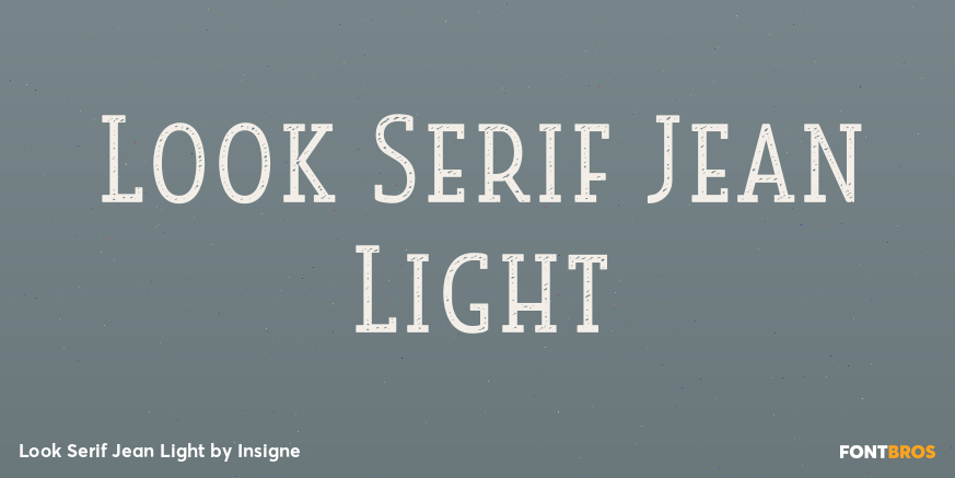 Look Serif Jean Light Poster